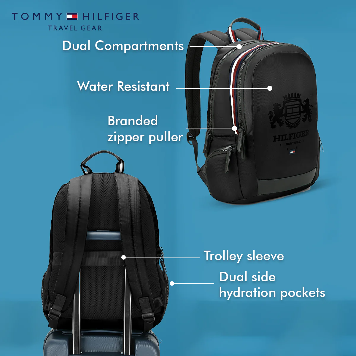 Tommy Hilfiger Bronson Laptop Backpack - Image 4