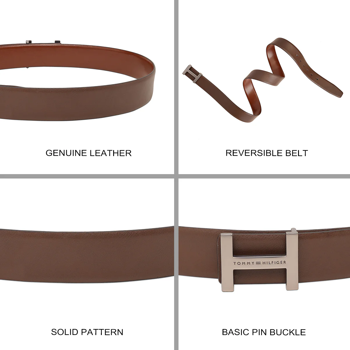 Tommy Hilfiger Bulkeley Men's Reversible Belt - Image 6