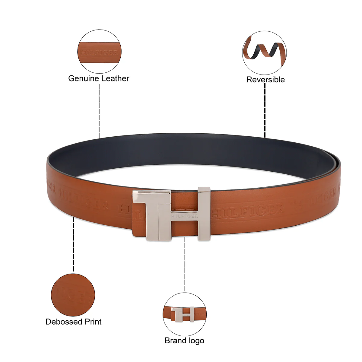 Tommy Hilfiger Burnham Men's Reversible Belt - Image 12