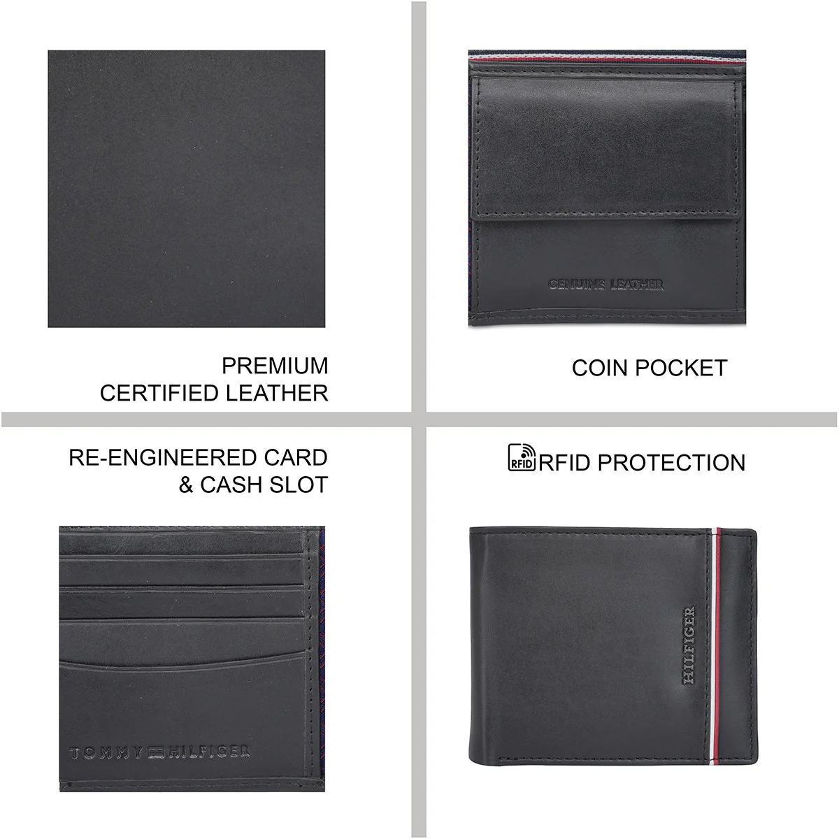 Tommy Hilfiger Calhoun Men's Multicard Coin Wallet - Image 8