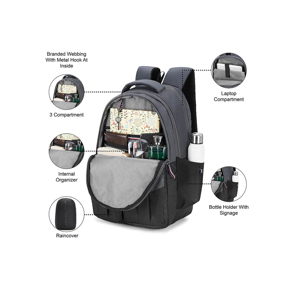 Tommy Hilfiger Camdyn Laptop Backpack - Image 13