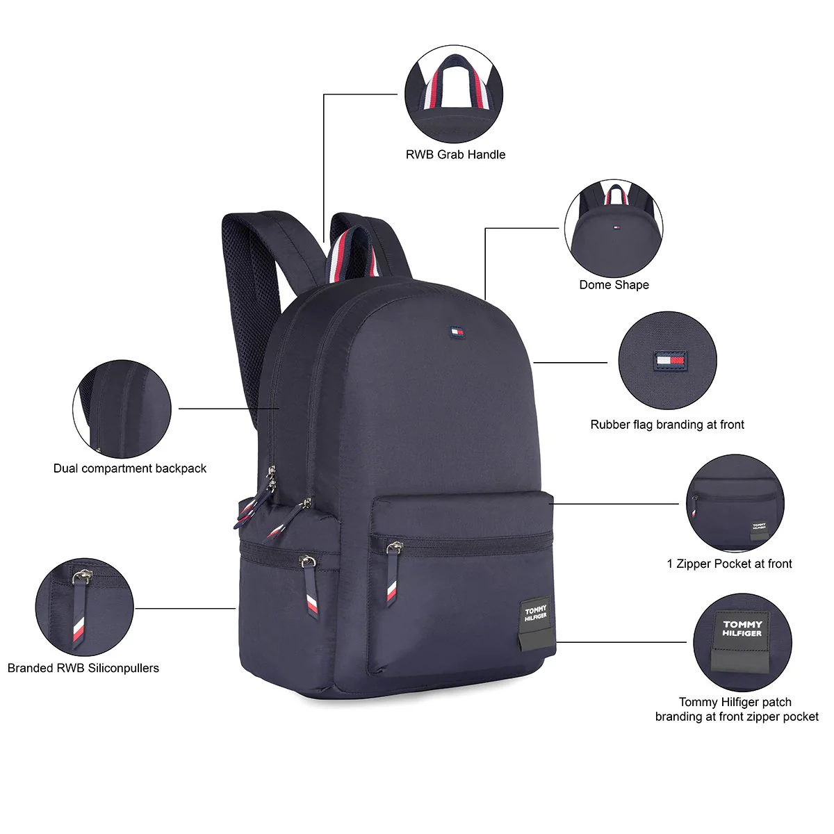Tommy Hilfiger Cameron Laptop Backpack - Image 2