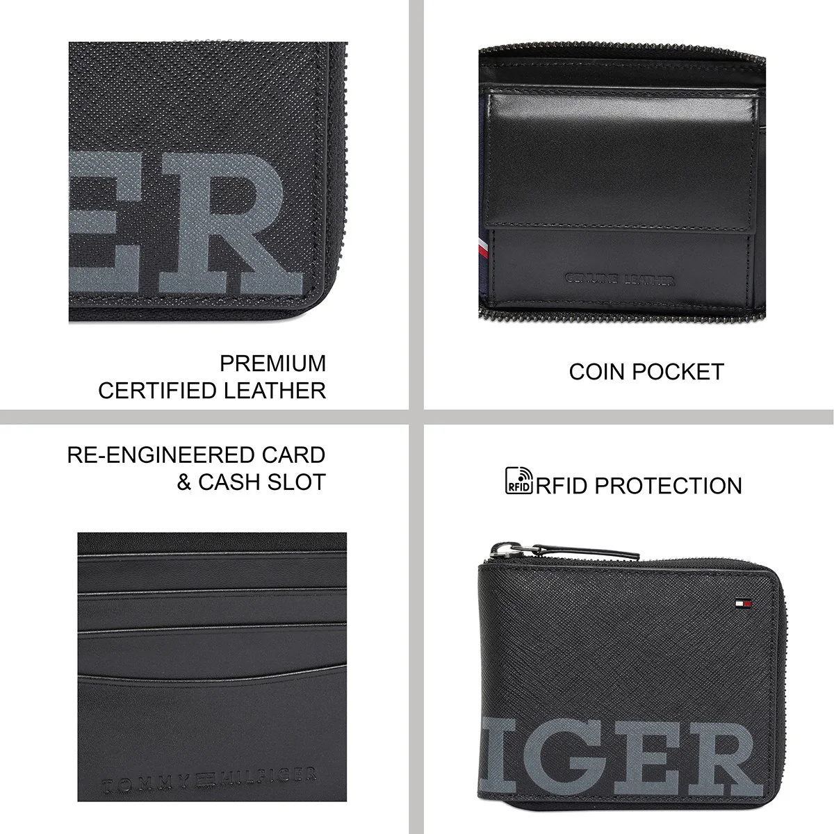 Tommy Hilfiger Canterbury Men's Zip Around Wallet - Image 8