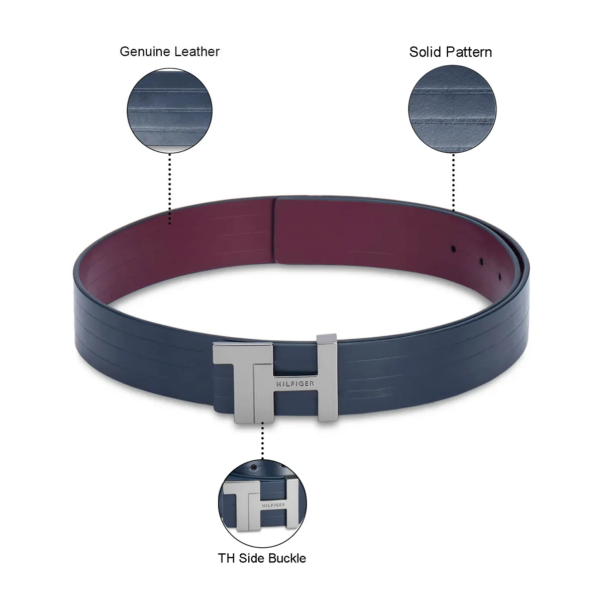 Tommy Hilfiger Carlisle Men's Reversible Leather Belt - Image 11