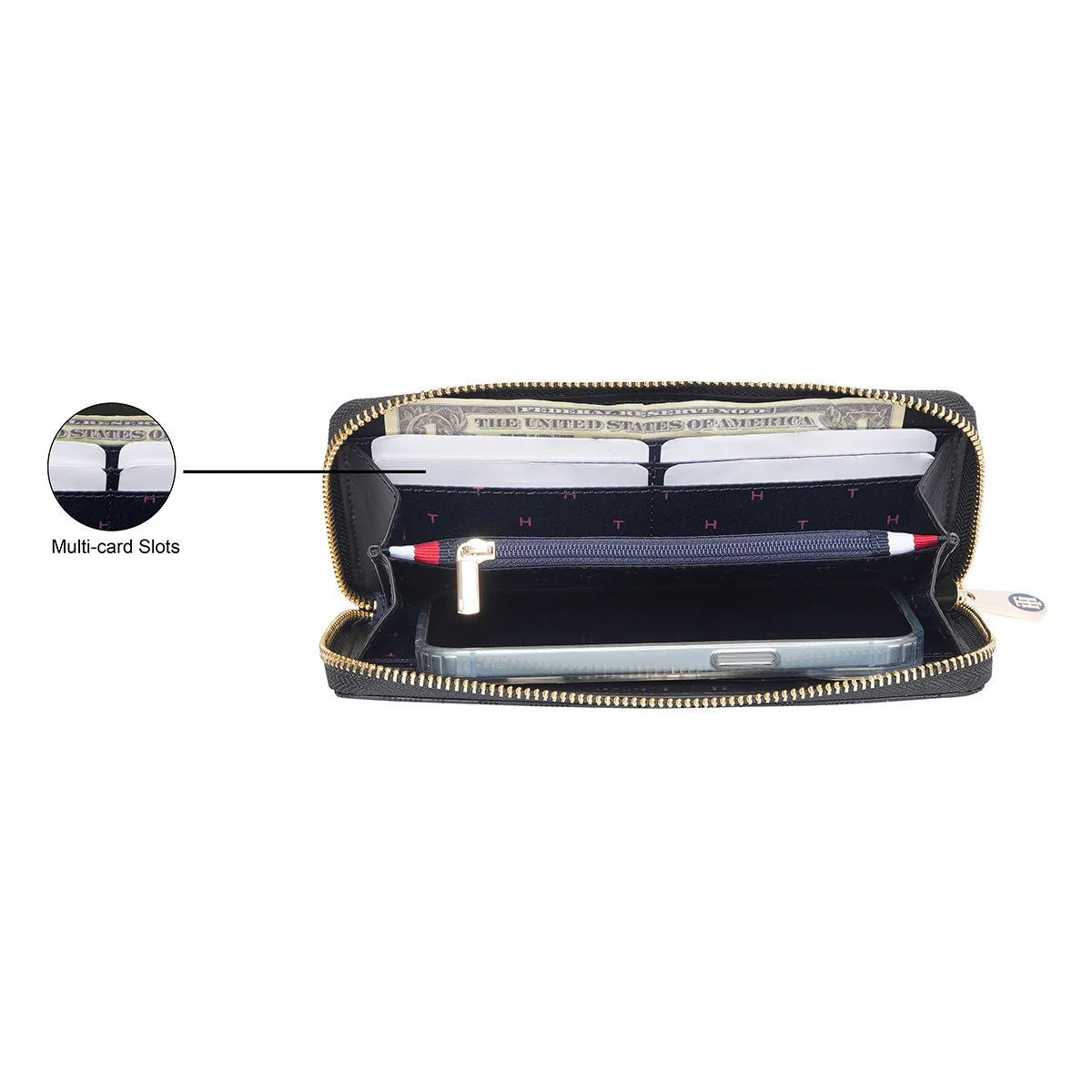 Tommy Hilfiger Celina Women's Zip Around Wallet - Image 8