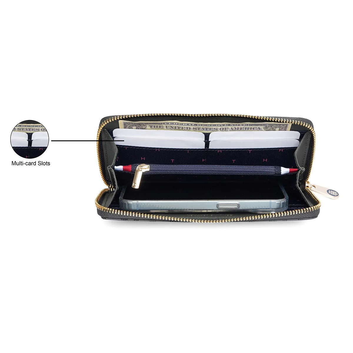Tommy Hilfiger Celina Women's Zip Around Wallet - Image 8