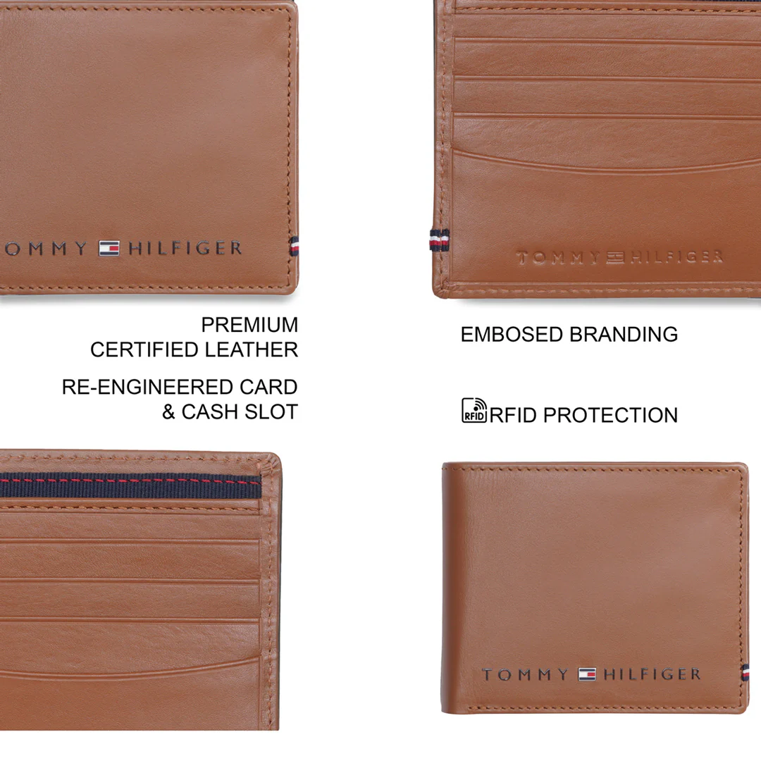 Tommy Hilfiger Cesare Men's Leather Global Coin Wallet - Image 12