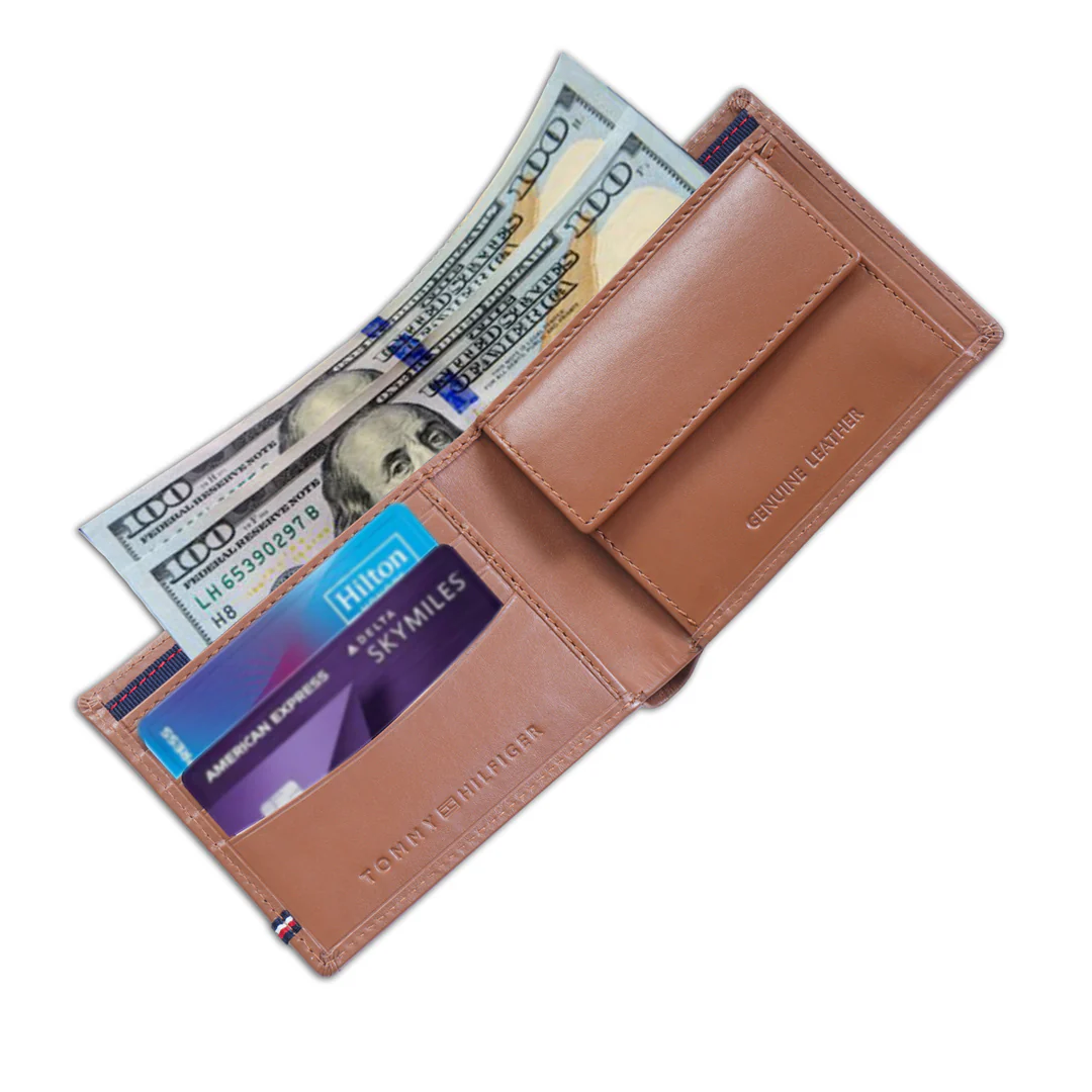 Tommy Hilfiger Cesare Men's Leather Global Coin Wallet - Image 13