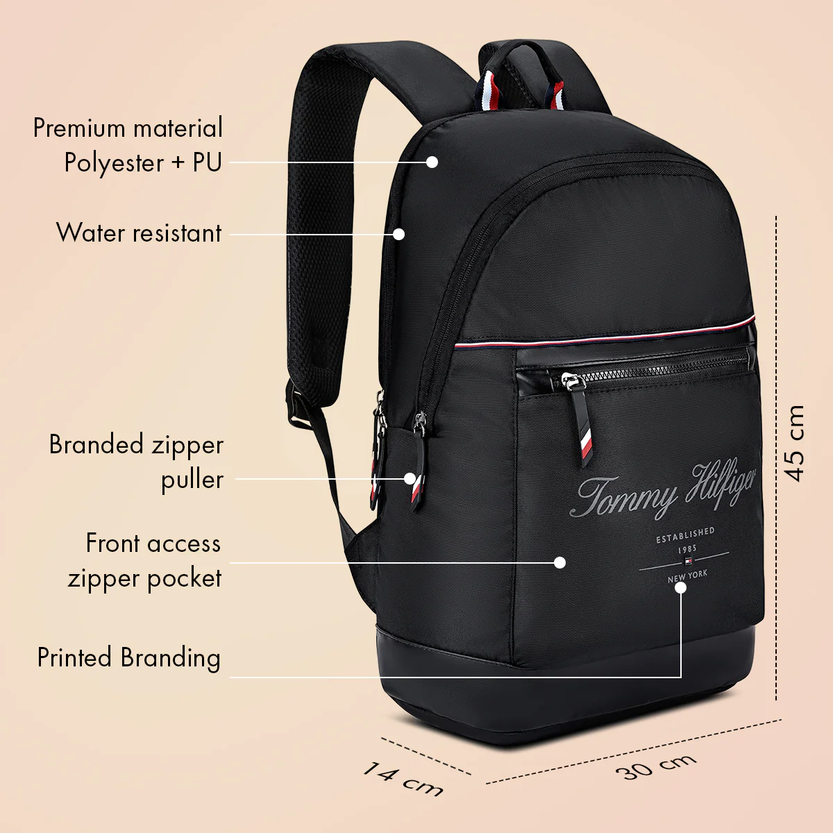 Tommy Hilfiger Copter Laptop Backpack - Image 4