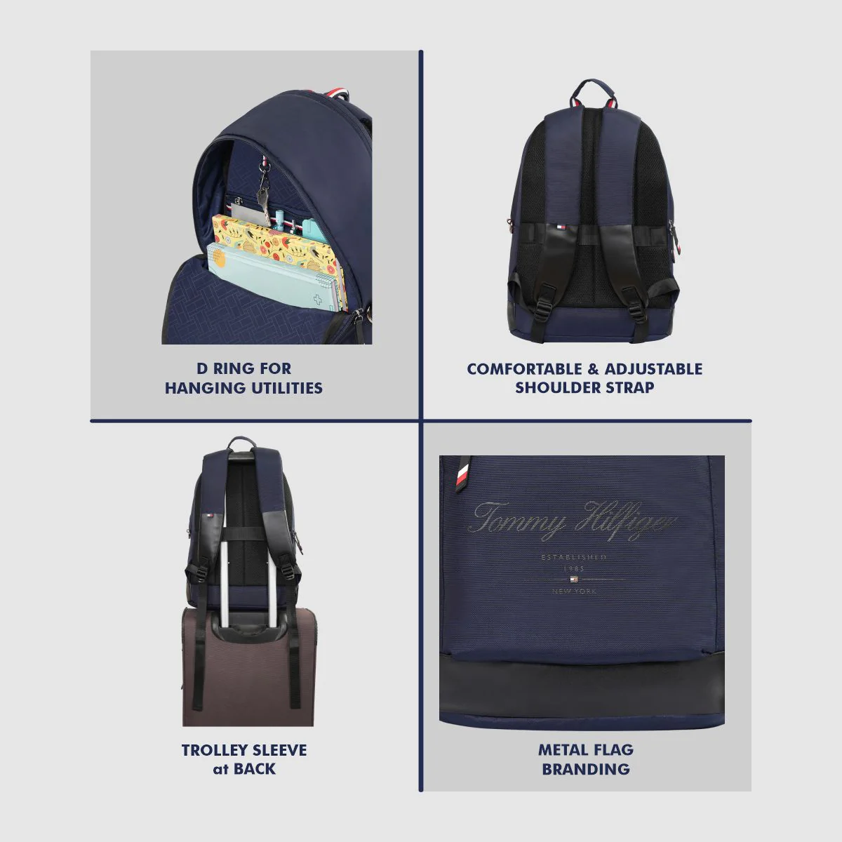 Tommy Hilfiger Copter Laptop Backpack - Image 4