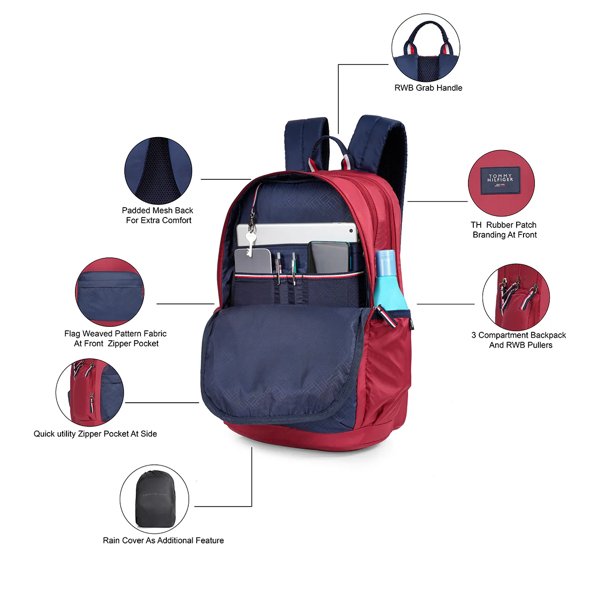 Tommy Hilfiger Cosmicquest Back to School Backpack - Image 4