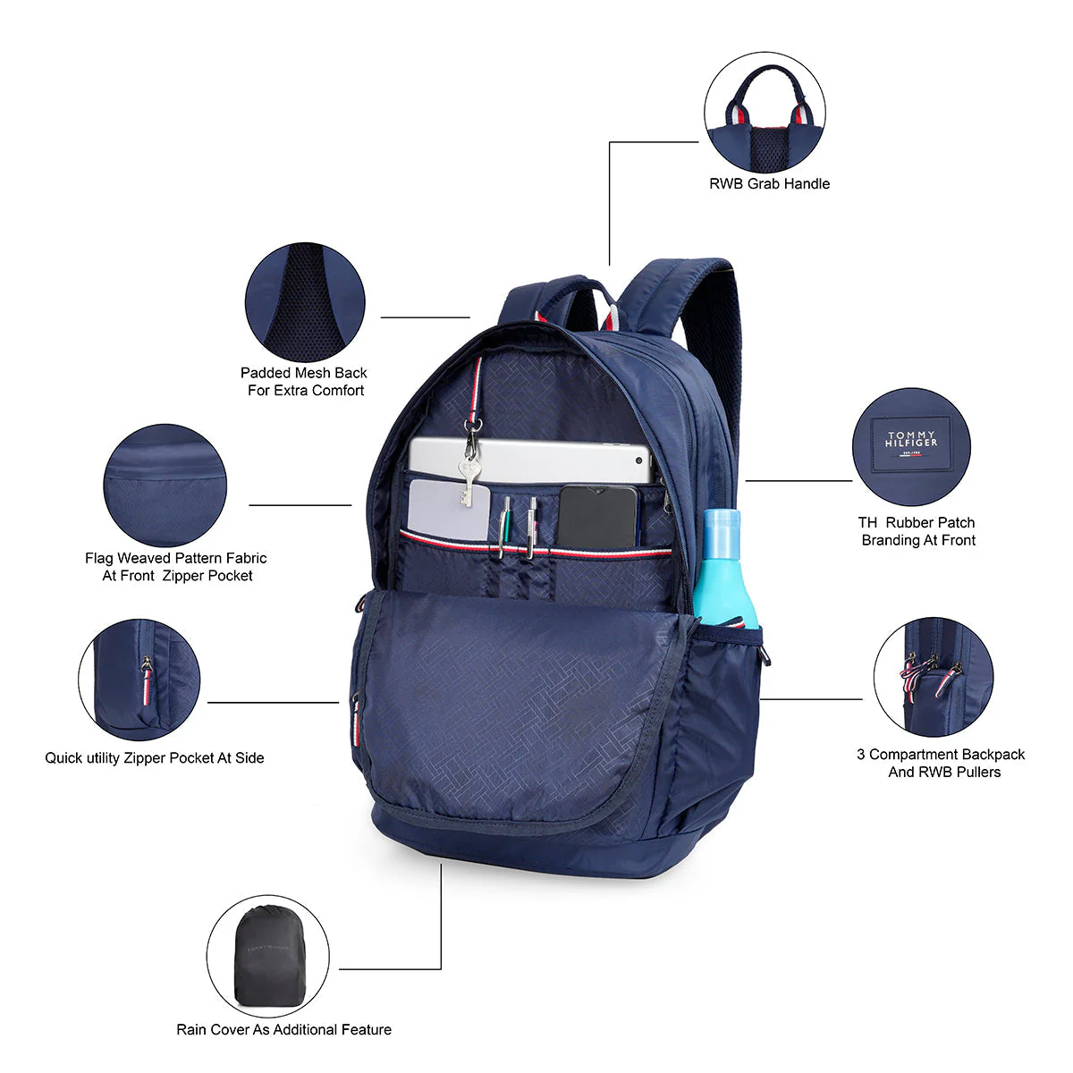 Tommy Hilfiger Cosmicquest Back to School Backpack - Image 4