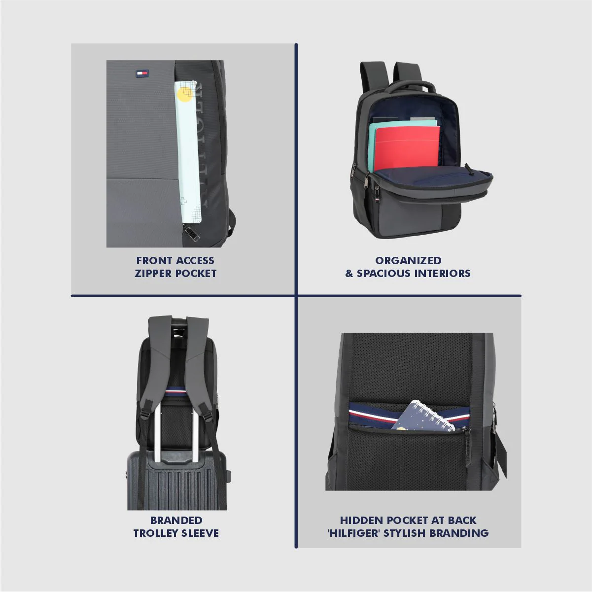 Tommy Hilfiger Cyrus Laptop Backpack - Image 5