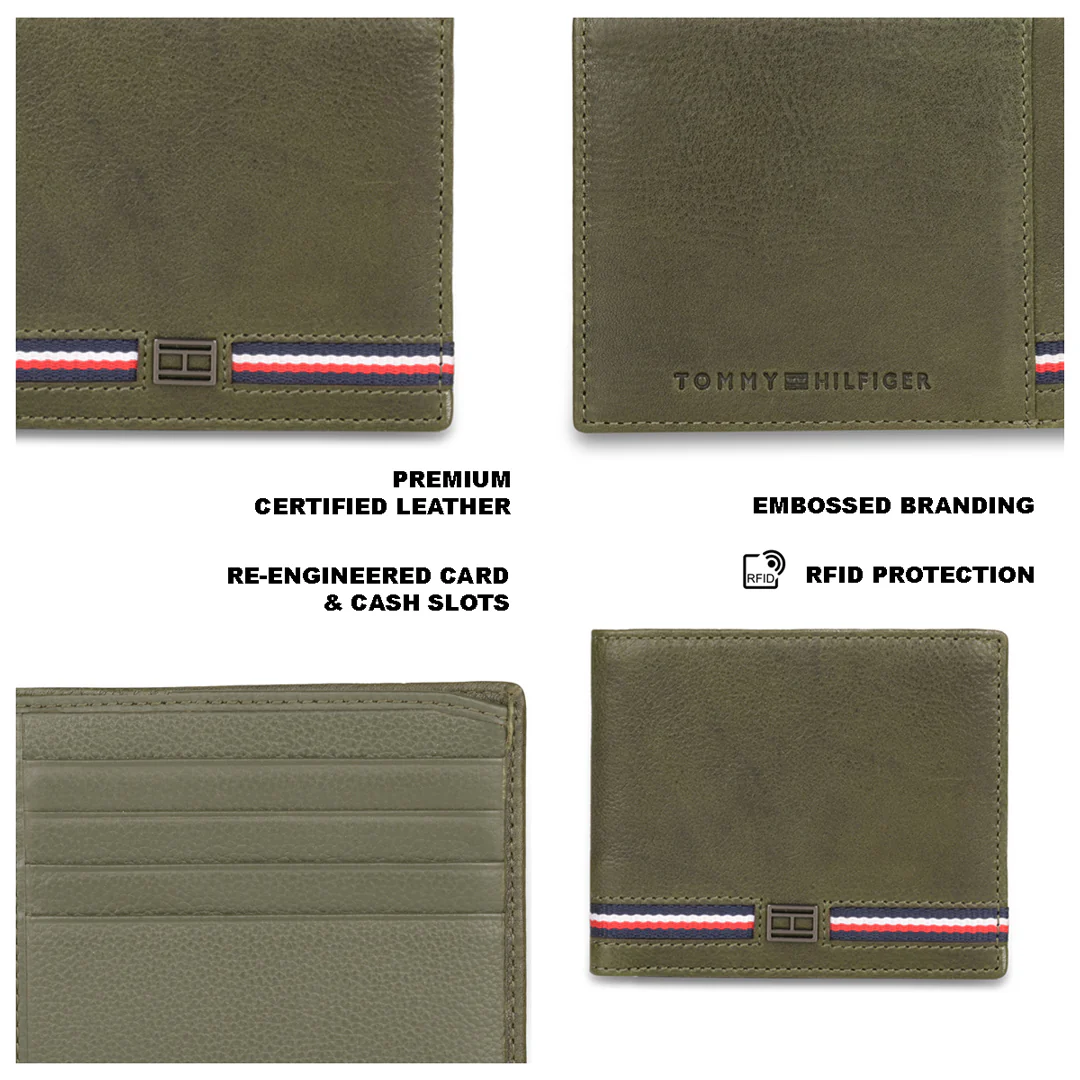 Tommy Hilfiger Darven Men's Leather Slimfold Wallet - Image 12