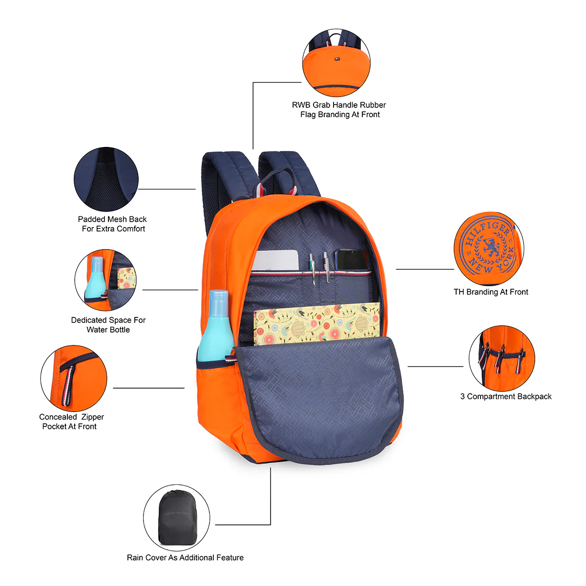 Tommy Hilfiger Deffodil Back to School Backpack - Image 4