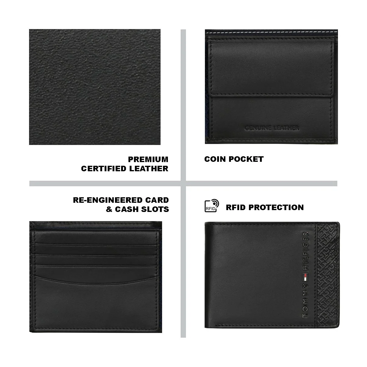 Tommy Hilfiger Eldred Men's Multicard Coin Wallet - Image 8