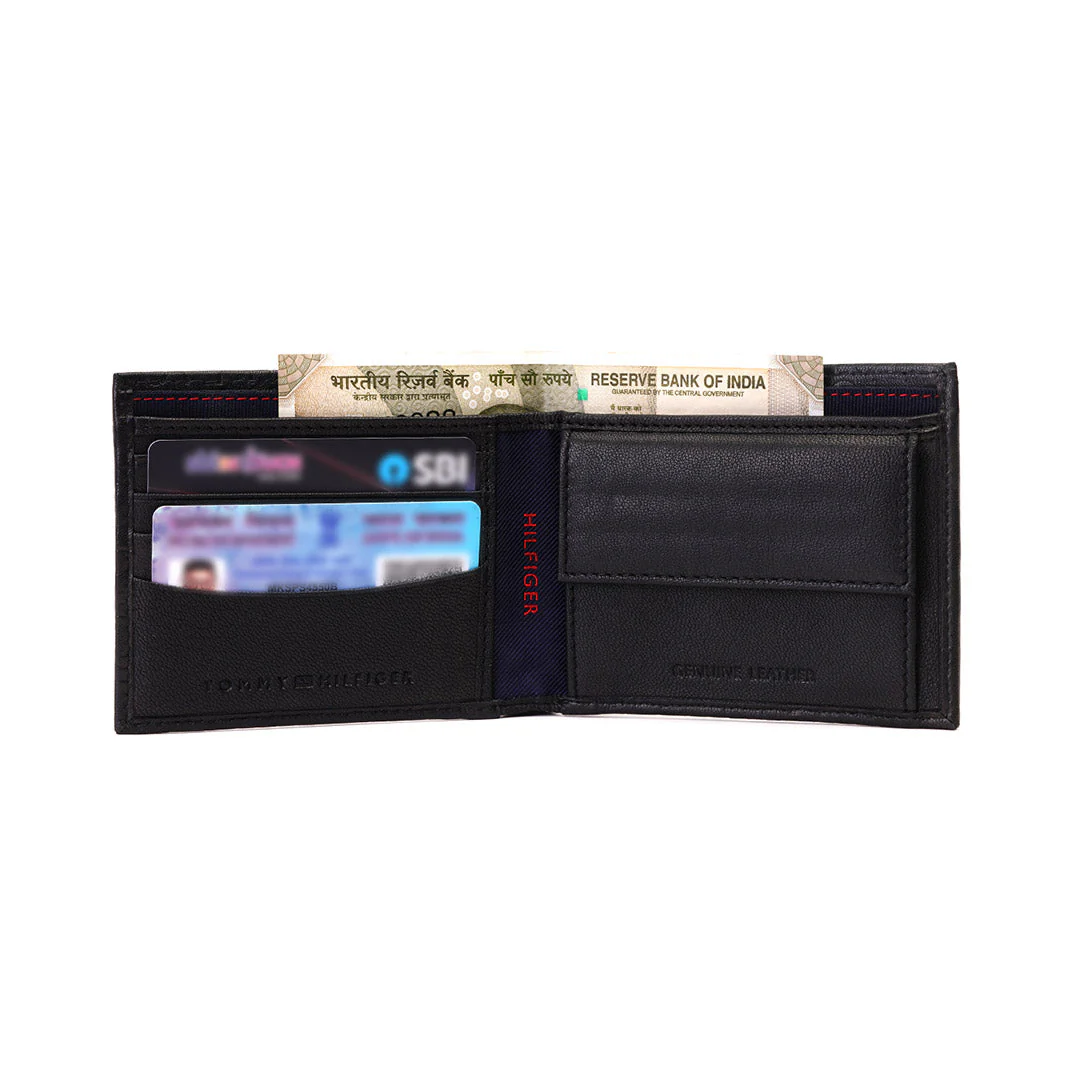 Tommy Hilfiger Erik Embossed Men's Leather Global Coin Wallet - Image 20