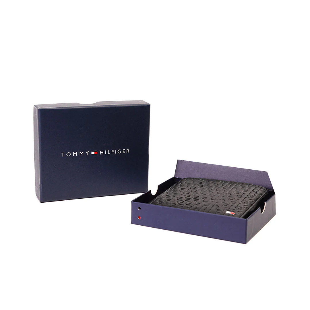 Tommy Hilfiger Erik Embossed Men's Leather Global Coin Wallet - Image 21