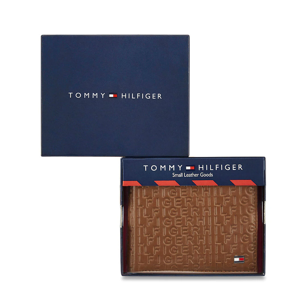 Tommy Hilfiger Erik Embossed Men's Leather Global Coin Wallet - Image 6