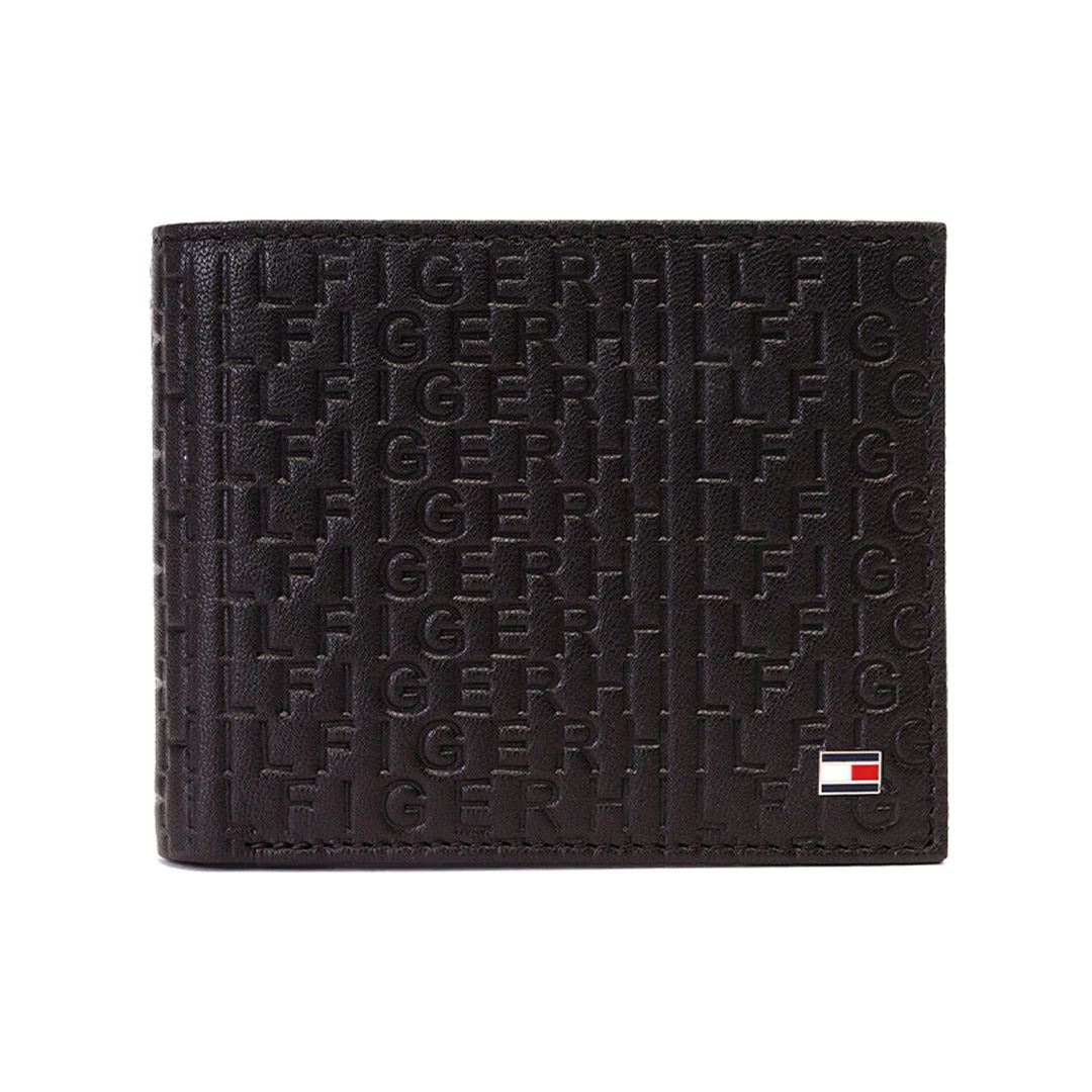 Tommy Hilfiger Erik Embossed Men's Leather Global Coin Wallet - Image 8