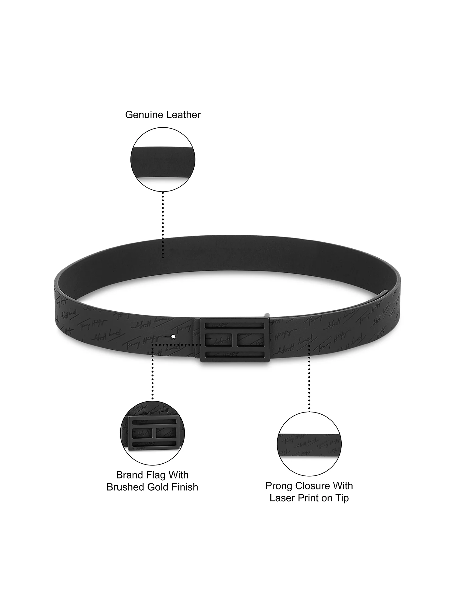 Tommy Hilfiger Ettore Men's Leather Belt - Image 4
