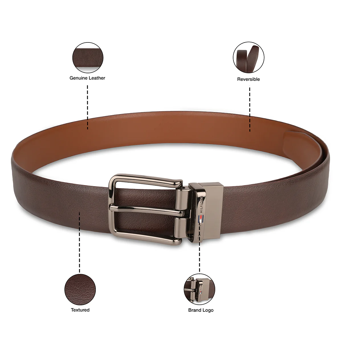 Tommy Hilfiger Ferris Men's Reversible Belt - Image 6