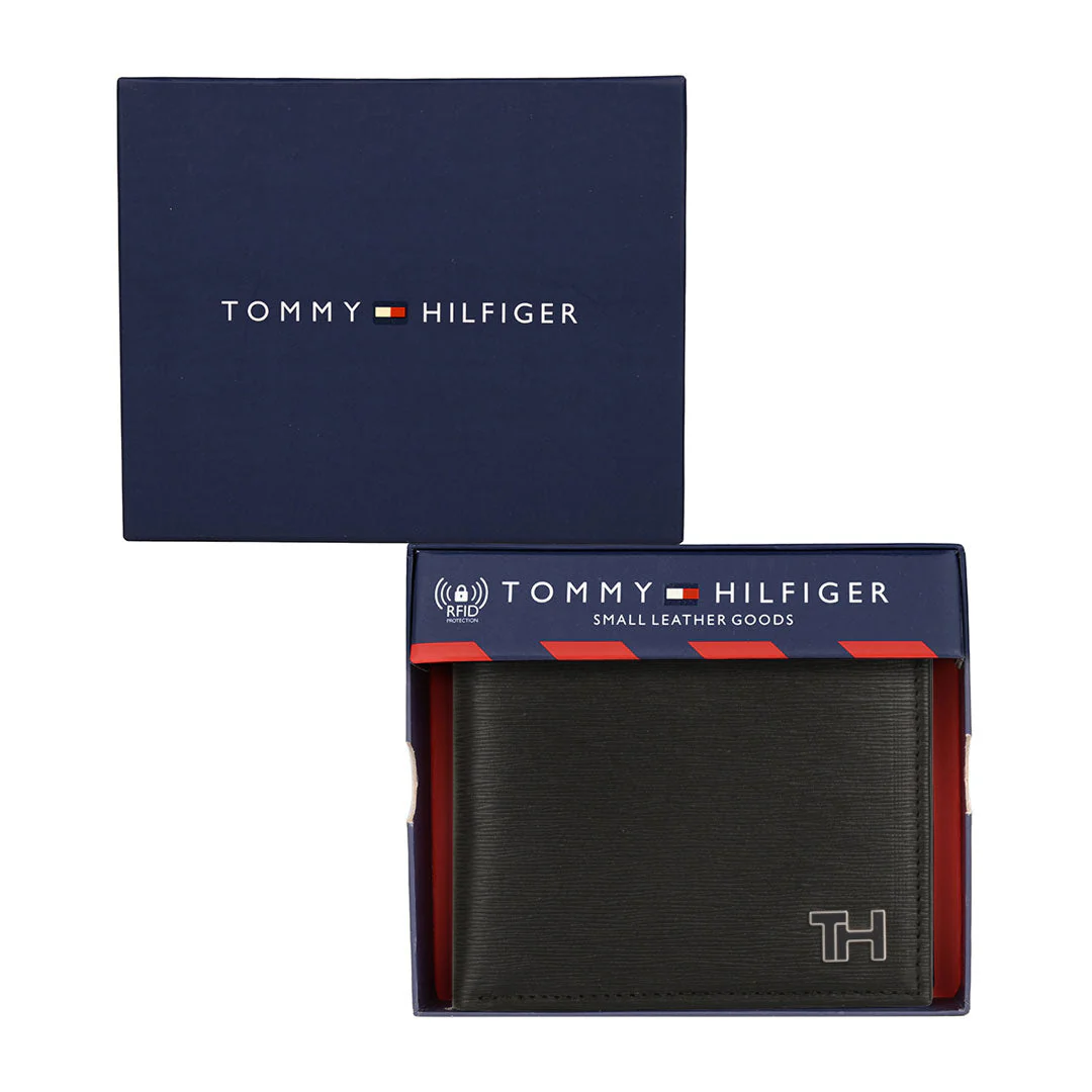 Tommy Hilfiger Finn Men's Leather Global Coin Wallet-Navy - Image 6