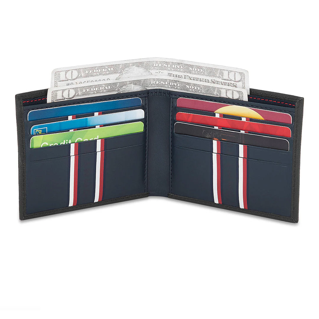 Tommy Hilfiger Folk Men's Leather Slimfold Wallet - Image 24