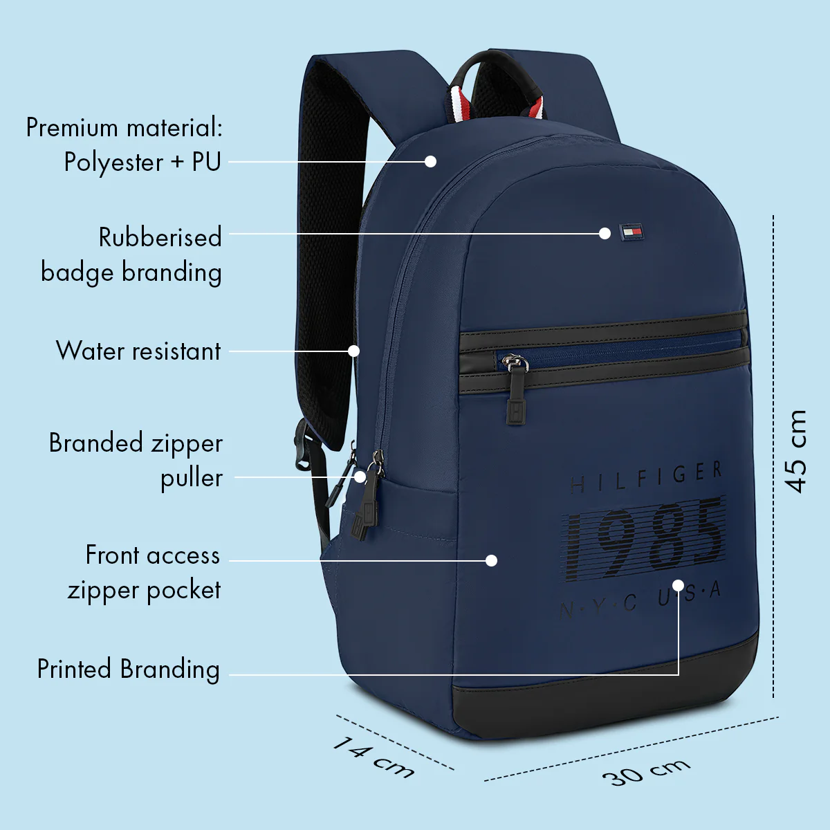 Tommy Hilfiger Foraker Laptop Backpack - Image 3