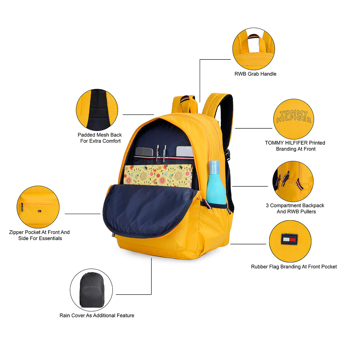 Tommy Hilfiger Foxtail Back to School Backpack - Image 5
