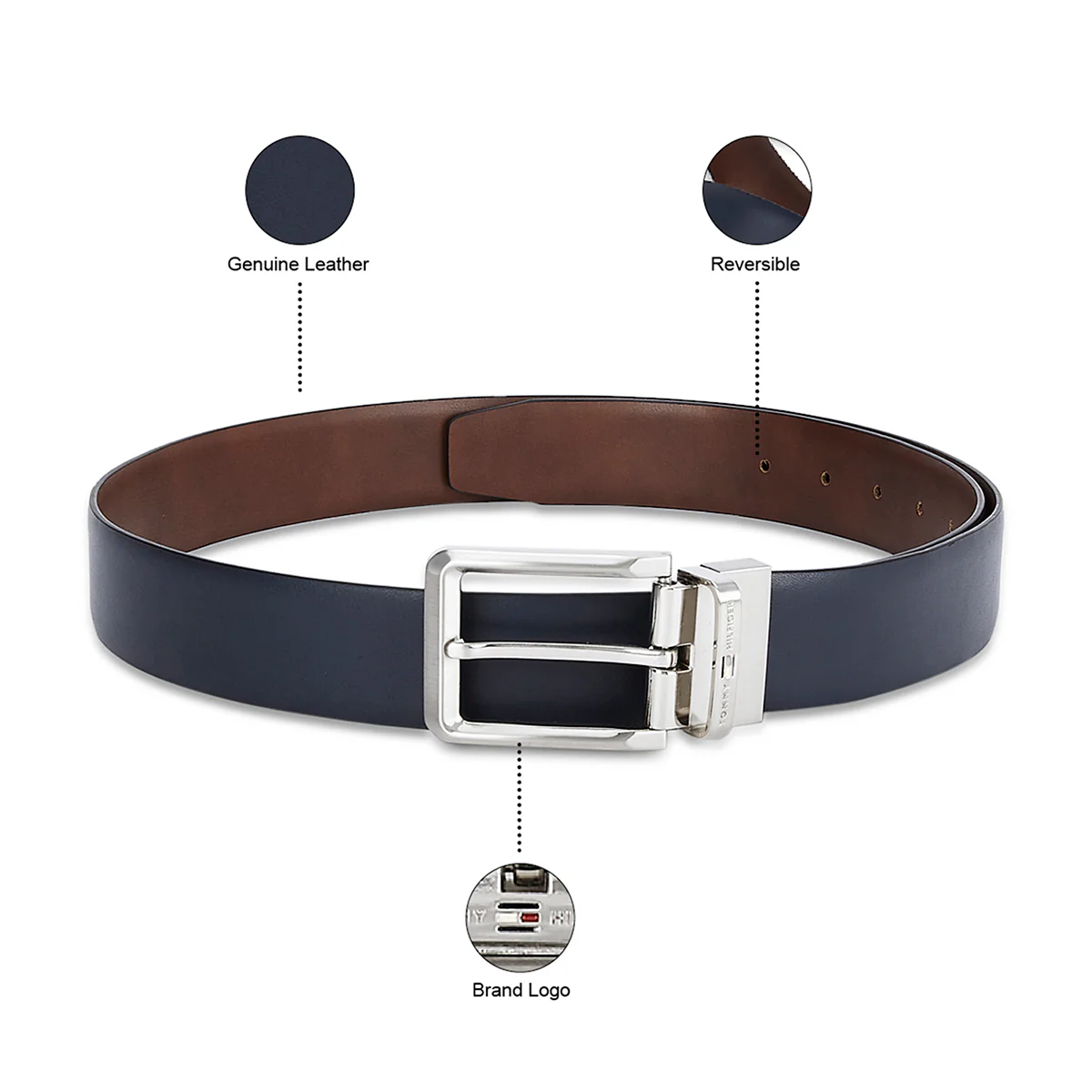 Tommy Hilfiger Gakona Men's Reversible Belt - Image 4