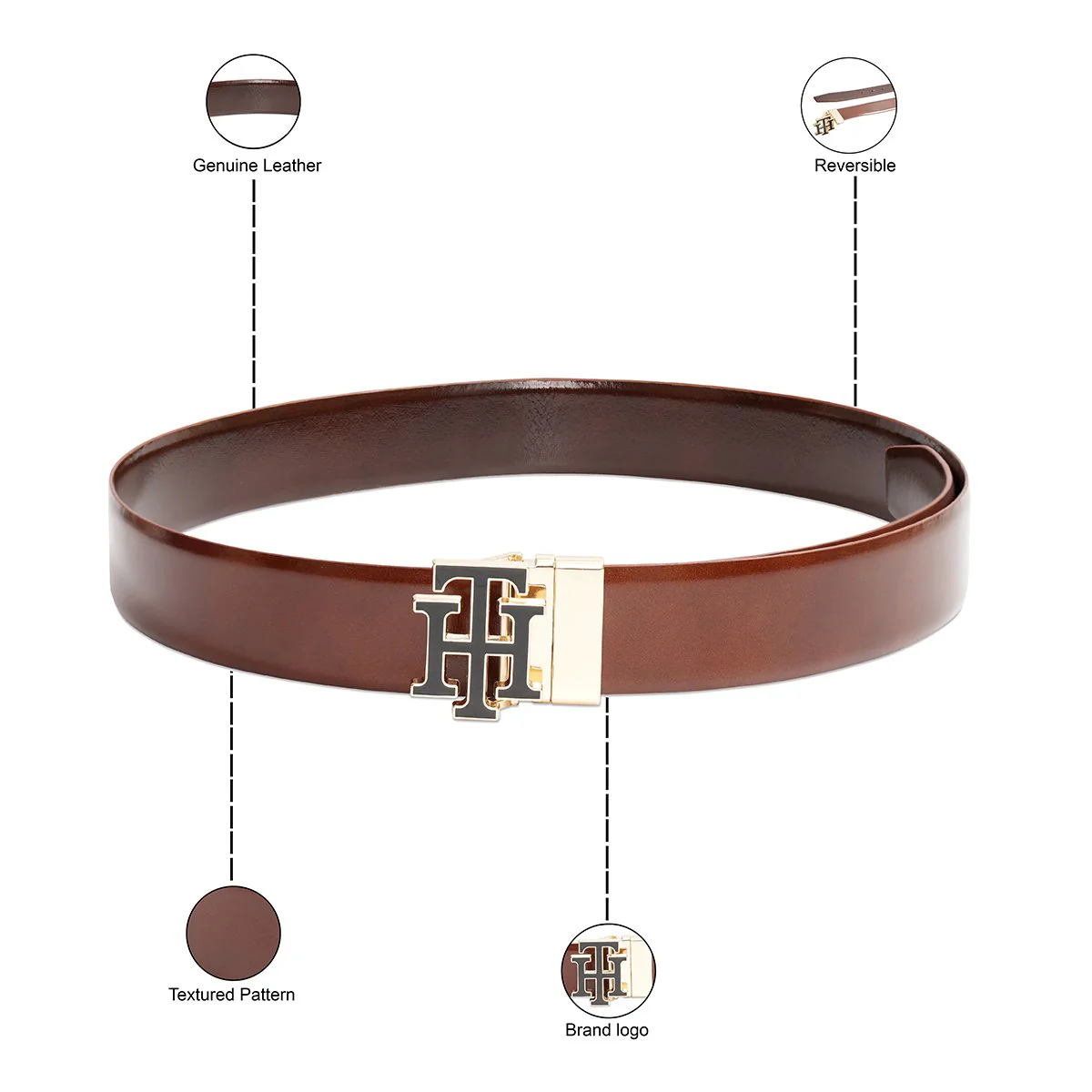 Tommy Hilfiger Galena Men's Reversible Belt - Image 4