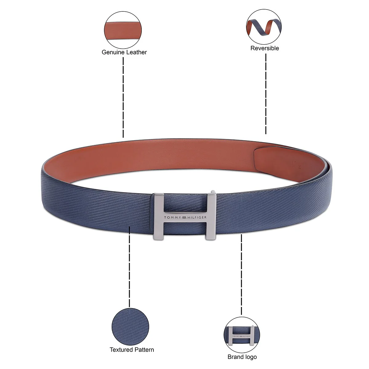 Tommy Hilfiger Goodrich Men's Reversible Belt - Image 12