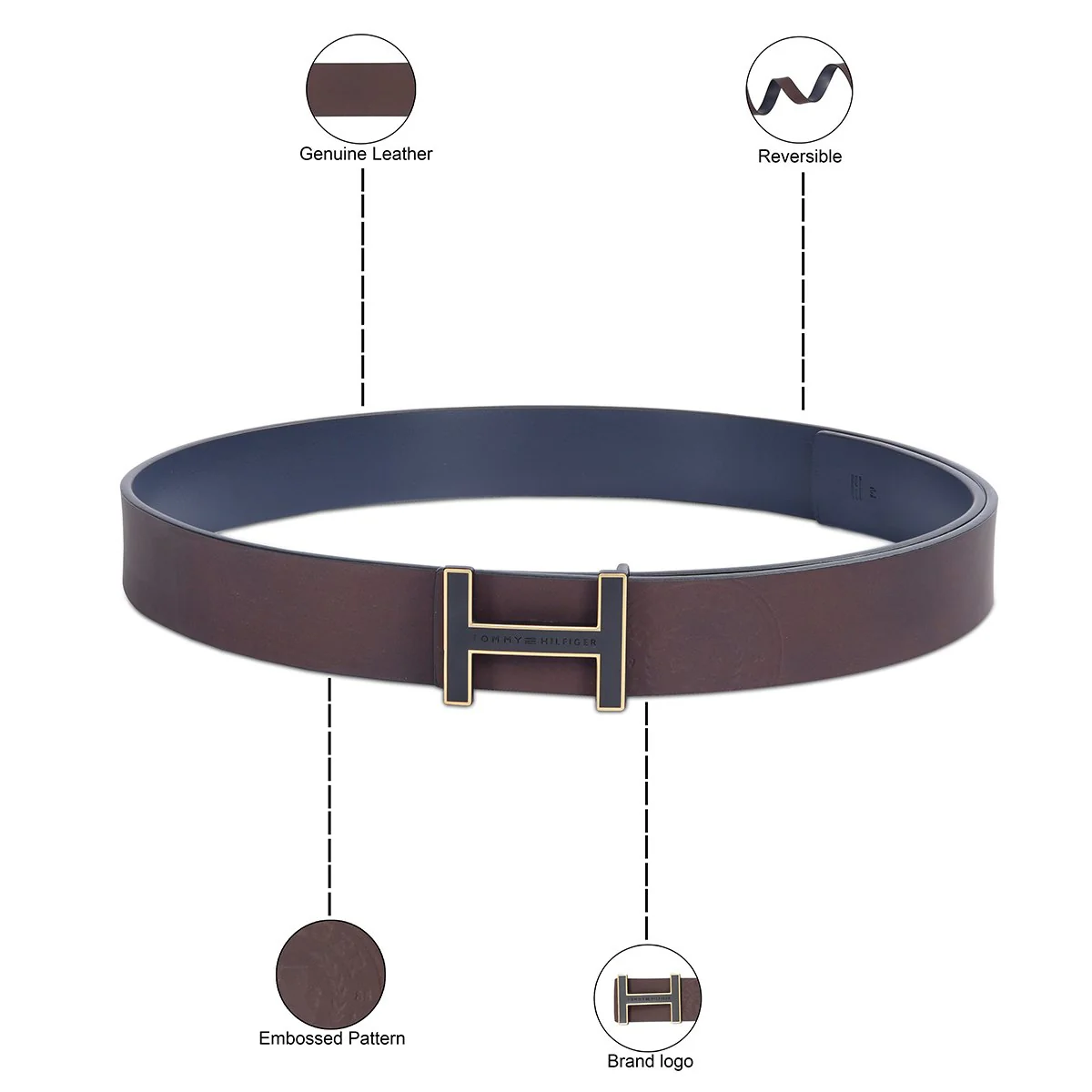 Tommy Hilfiger Granby Men's Reversible Belt - Image 12
