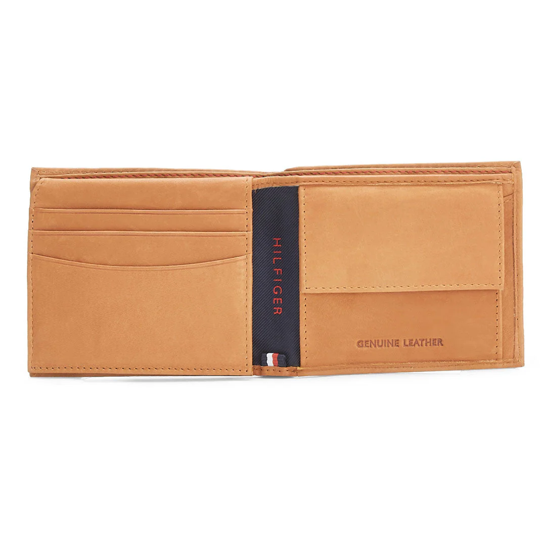Tommy Hilfiger Grayton Classic Men's Leather slim fold Global Coin Wallet-Brown - Image 12