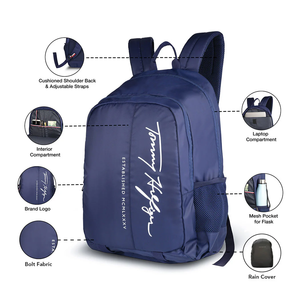 Tommy Hilfiger Haiden Unisex Polyester Laptop Backpack - Image 4