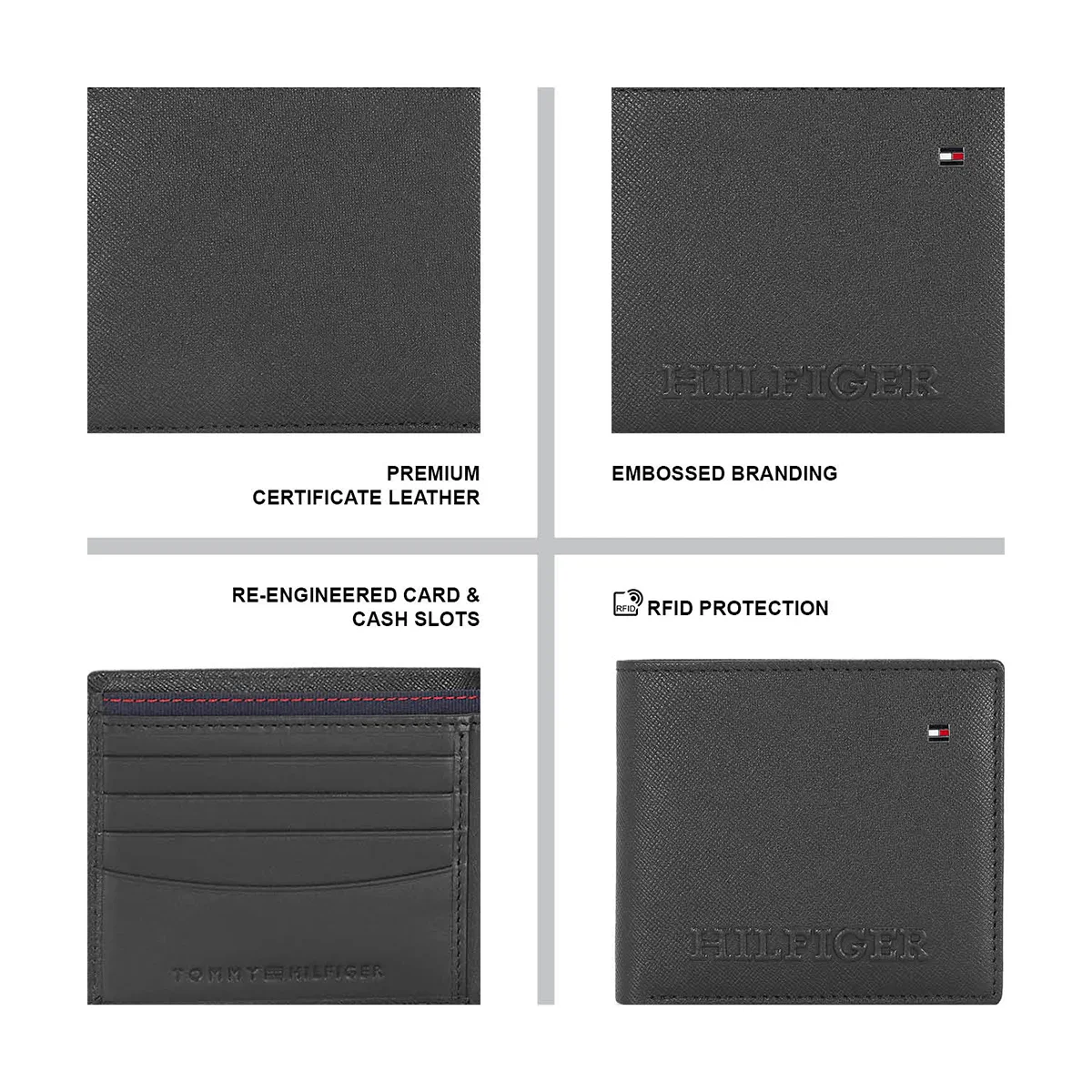 Tommy Hilfiger Harstad Men's Leather Global Coin Wallet - Image 4