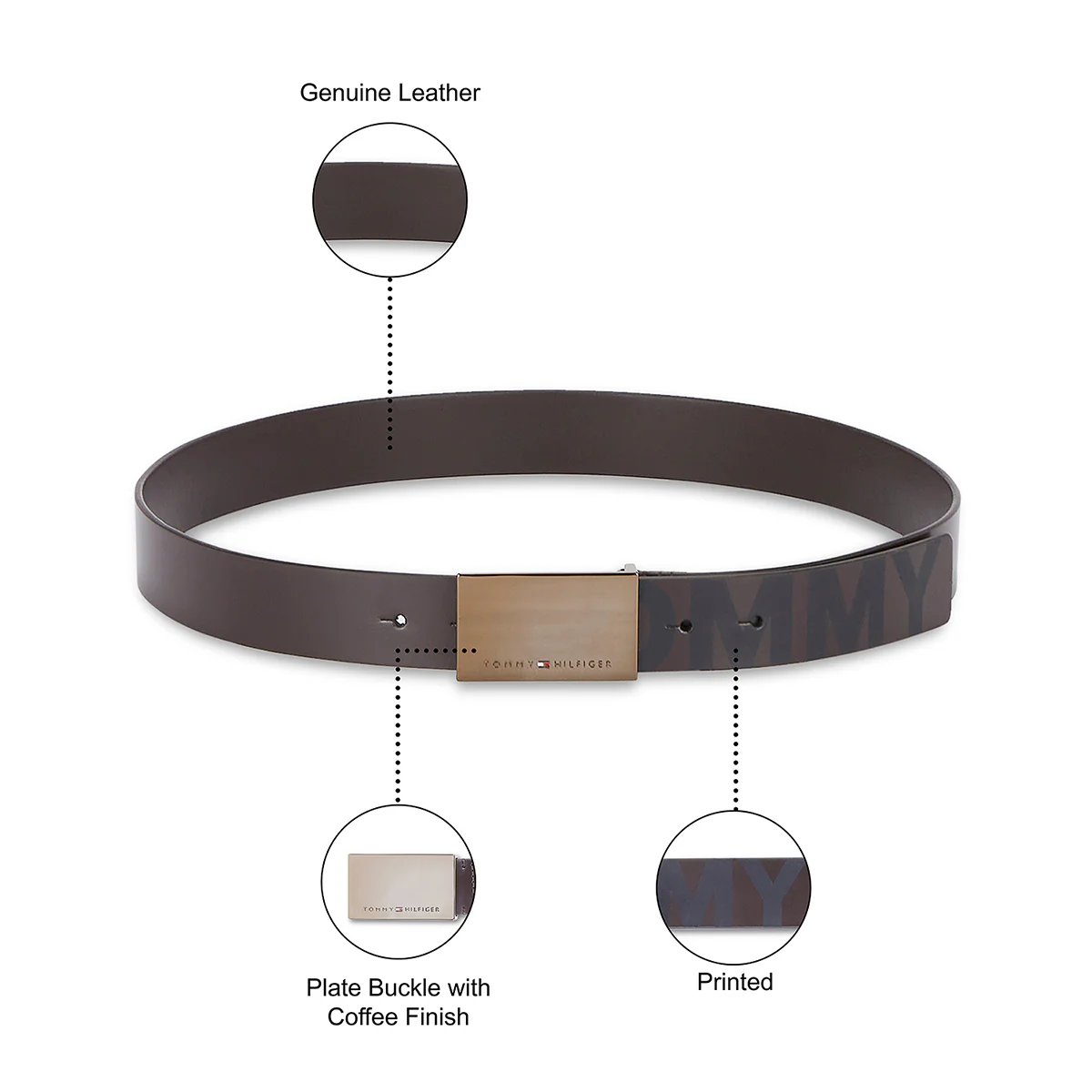 Tommy Hilfiger Herlev Men's Leather Belt - Image 8