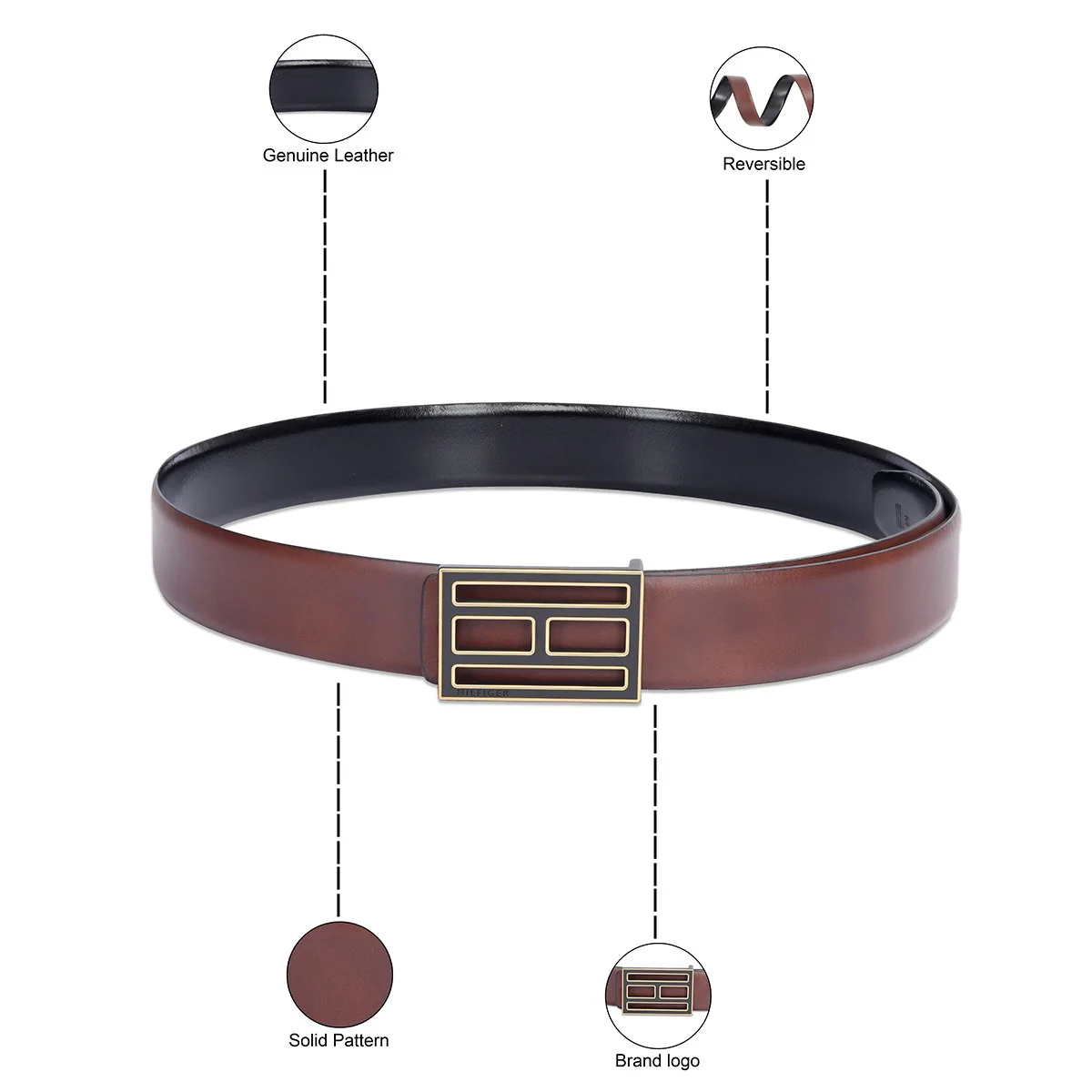 Tommy Hilfiger Hoskins Men's Reversible Belt - Image 12