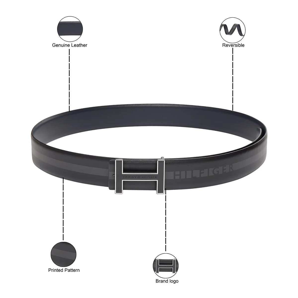 Tommy Hilfiger Houghton Men's Reversible Belt - Image 4