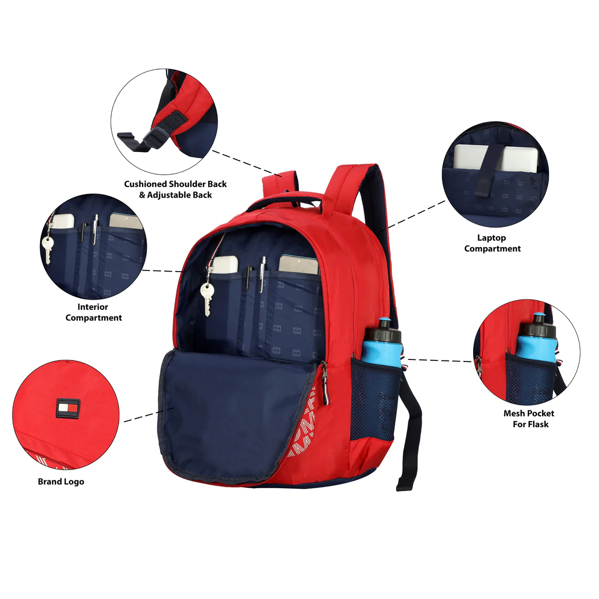 Tommy Hilfiger Jaylen Laptop Backpack - Image 6