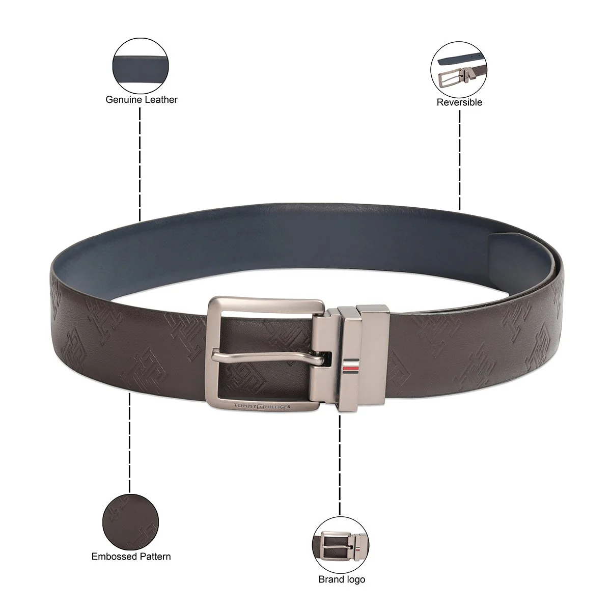 Tommy Hilfiger Jekyll Men's Reversible Belt - Image 4