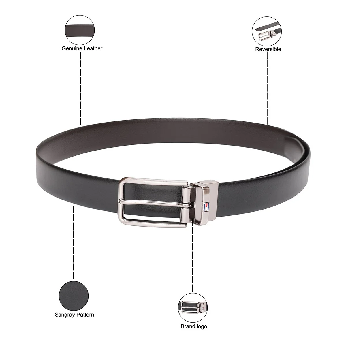 Tommy Hilfiger Jonava Men's Non Reversible Belt - Image 4