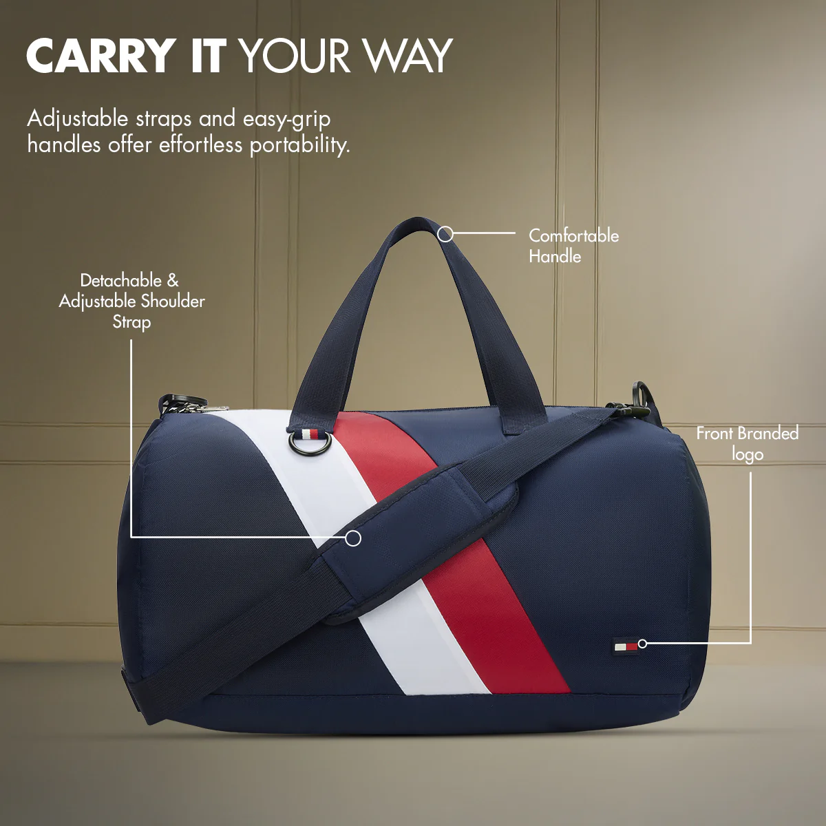 Tommy Hilfiger Jorden Unisex Gym Bag - Image 6
