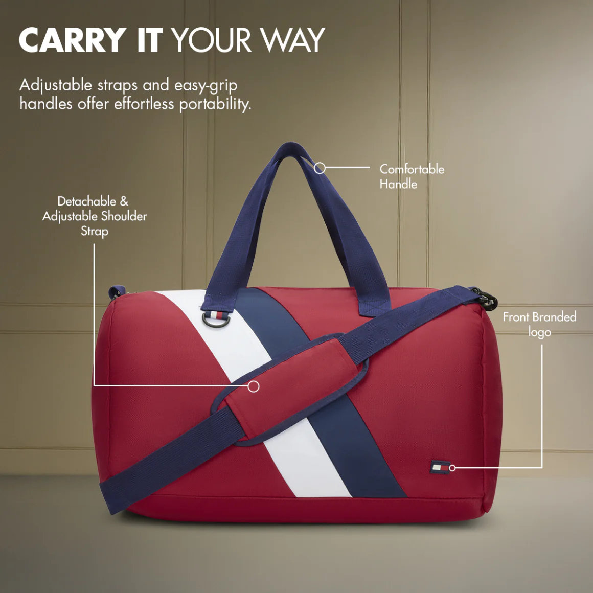 Tommy Hilfiger Jorden Unisex Gym Bag - Image 6