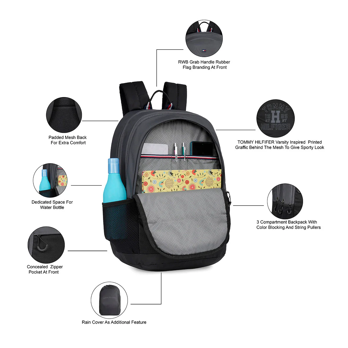 Tommy Hilfiger Kavin Back to School Backpack - Image 4