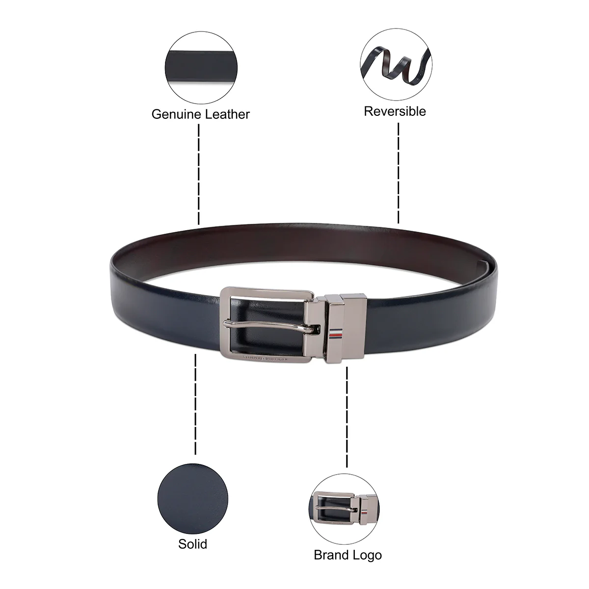 Tommy Hilfiger Keeney Men's Reversible Belt - Image 12