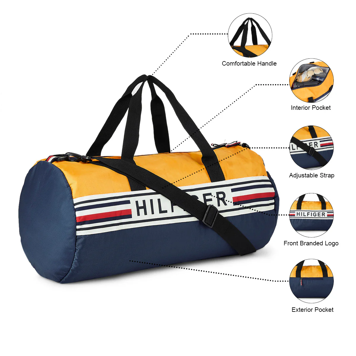 Tommy Hilfiger Kendall Unisex Polyester Gym Bag - Image 4