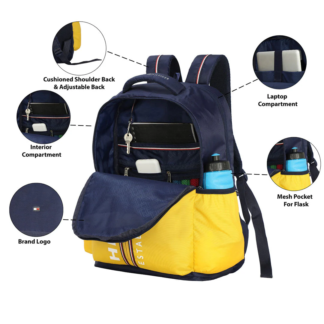 Tommy Hilfiger Kyler Unisex Water-Resistant Laptop Backpack - Image 6