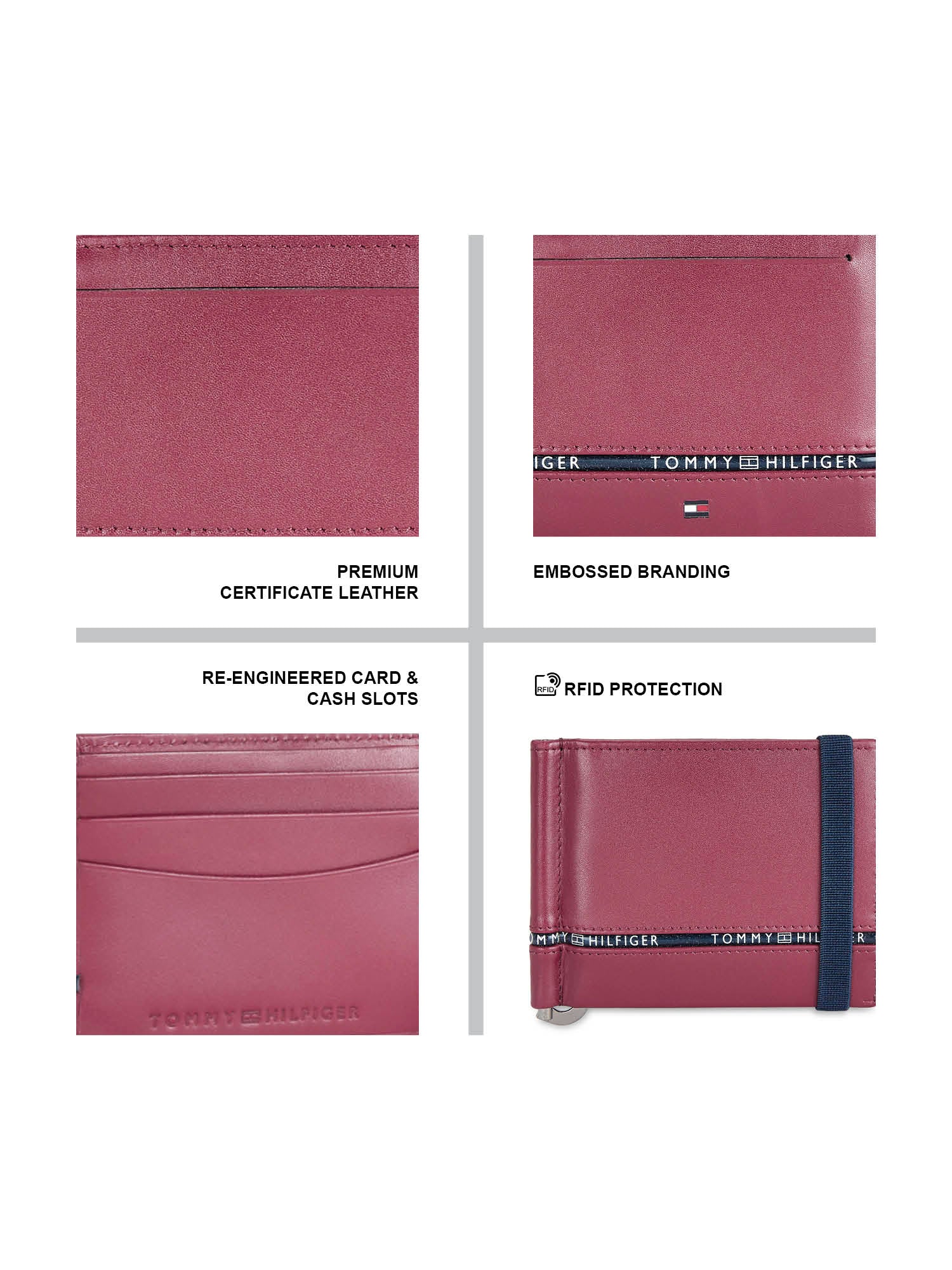 Tommy Hilfiger Larvik Men's Leather Moneyclip Wallet - Image 20